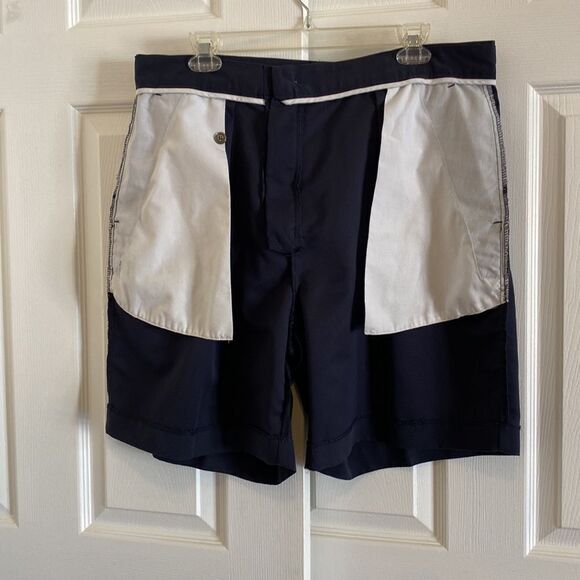 Izod Casual Navy Polyester Light Shorts - Picture 6 of 7